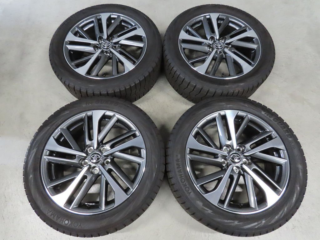 4本 トヨタ カローラクロス 225/50R18 Z 純正 IG70 アイスガード 7J+40 PCD114.3 5穴 MXGA10 美品 ガリ傷無し 超バリ溝スタッドレス拍卖
