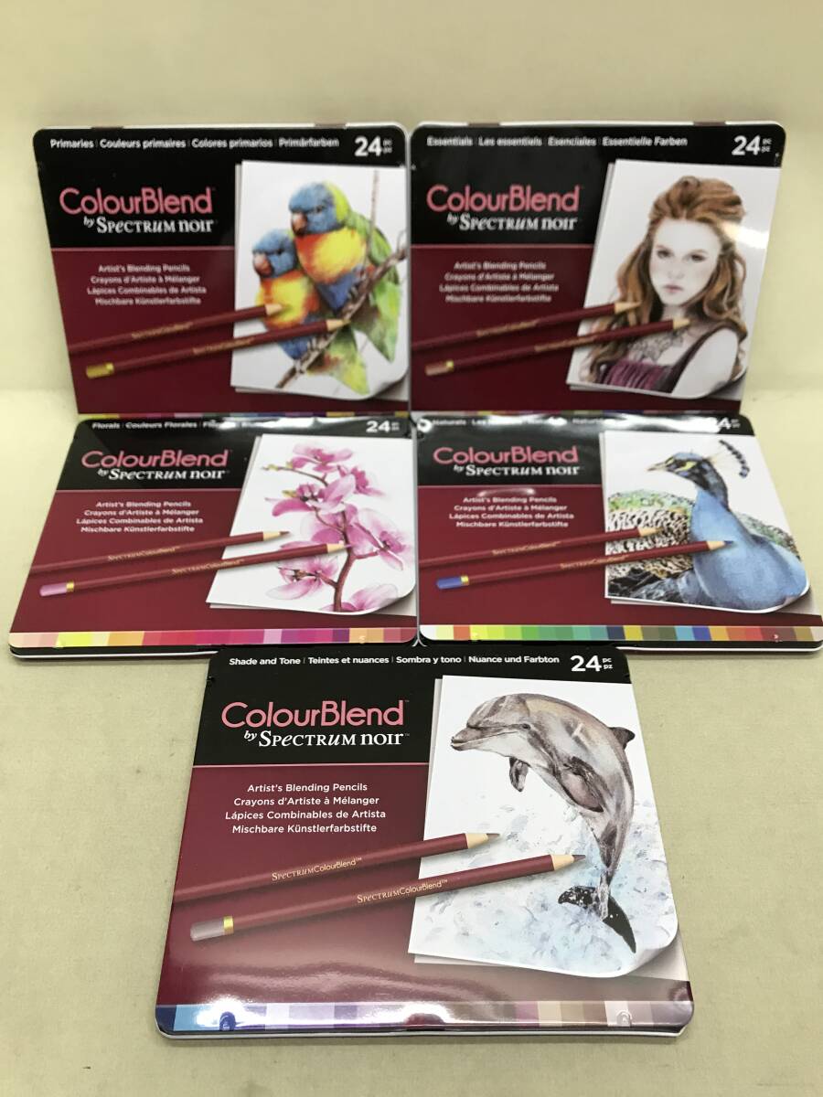 【3S12-248】送料無料 色鉛筆 24x5種セット SPECTRUM ColourBlend拍卖