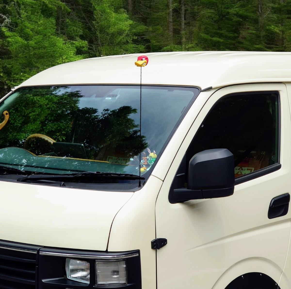 200系 ハイエース ワイド用★ミディアム USアンテナ キット★カスタム パーツ ダミーアンテナ USトヨタ風 アクセサリー アンテナトッパー用拍卖