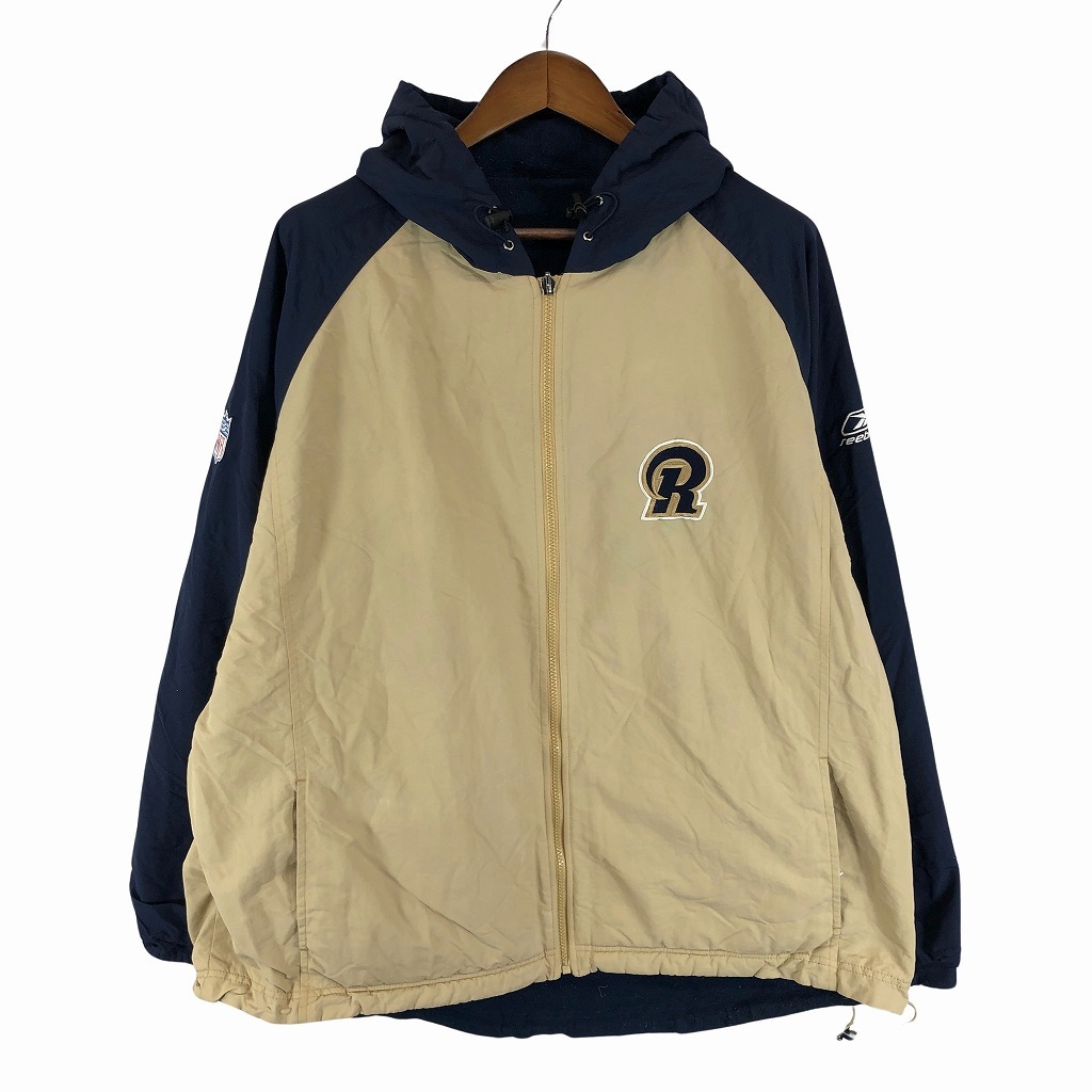 Reebok リーボック ロサンゼルス・ラムズジャケット プロチーム ベージュ (メンズ 2XL) O7757 中古 古着拍卖