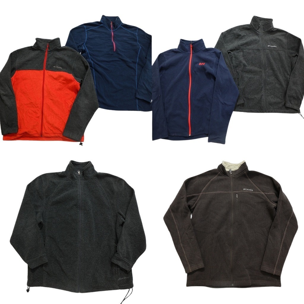 古着卸 まとめ売り アウトドアブランドMIX フリース 6枚セット (メンズ L ) ハリーハンセン エディーバウアー 中古 古着 NB8841拍卖