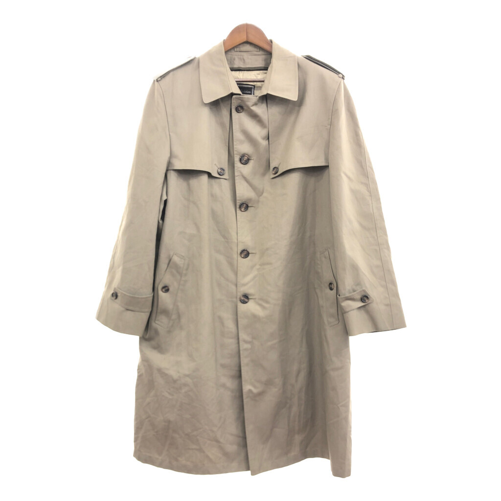 80年代 USA製 Christian Dior クリスチャン ディオール トレンチコート ベージュ (メンズ 46R) 中古 古着 P6604拍卖