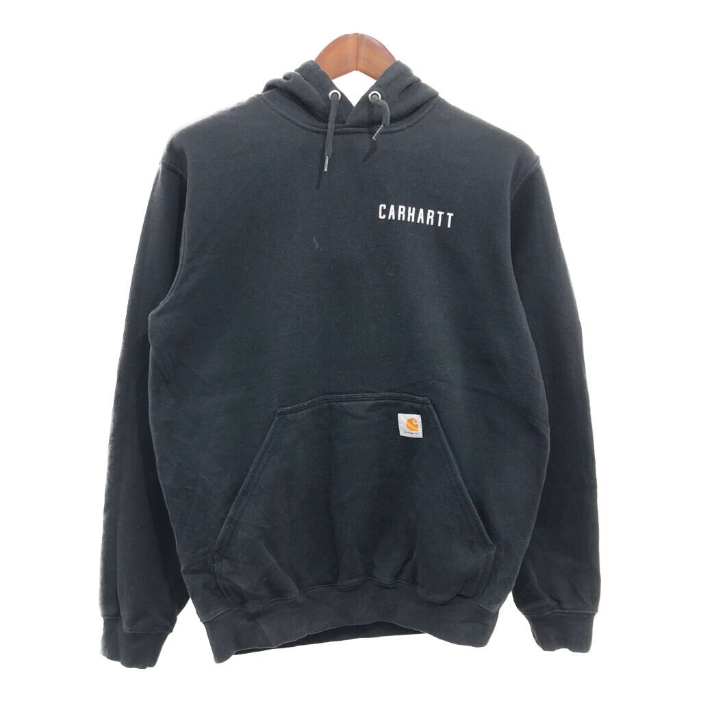Carhartt カーハート パーカー ワーク ワンポイントロゴ ブラック (メンズ S) P7718拍卖