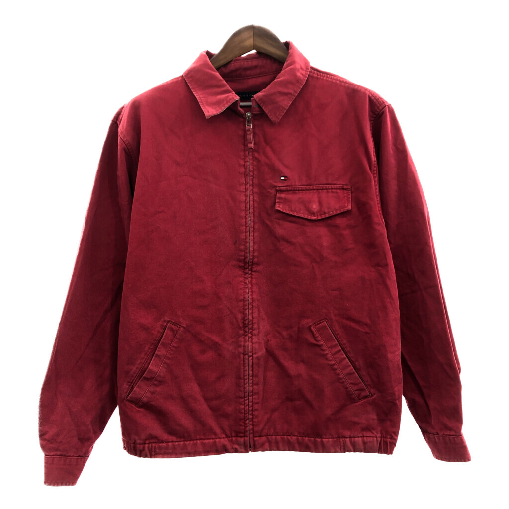 TOMMY HILFIGER トミーヒルフィガー スイングトップ ジャケット レッド (メンズ XL XG/XG) Q0345拍卖