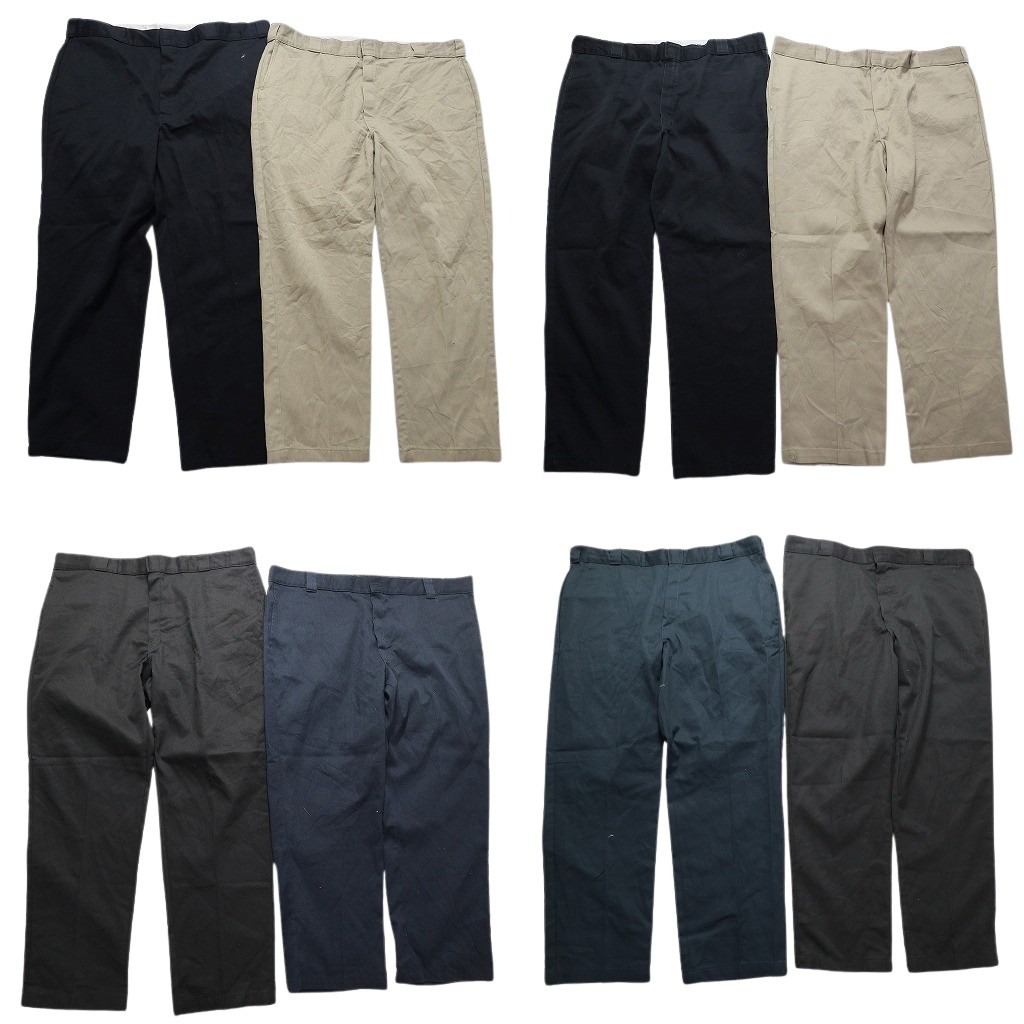 古着卸 まとめ売り ディッキーズ Dickies 874 ワーク パンツ 8枚セット (メンズ 42 /44 ) ブラック ネイビー ベージュ NA8507 1円スタート拍卖