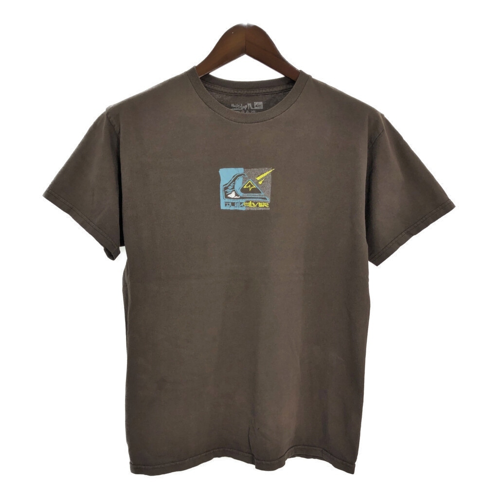 Quiksilver クイックシルバー 半袖Tシャツ ブラウン(メンズ L)中古 古着 T6540拍卖