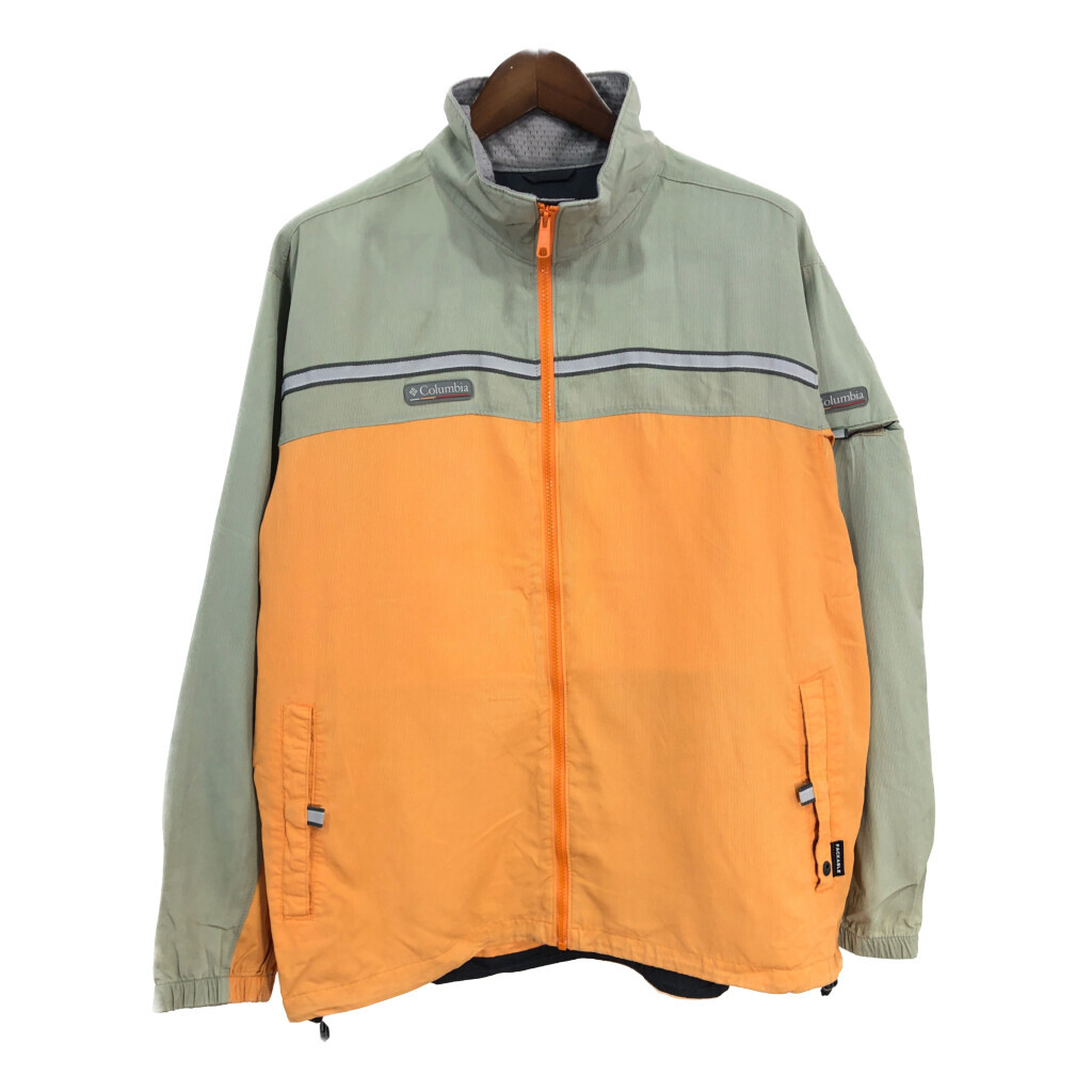 Columbia コロンビア パッカブル ウィンドブレーカー ジャケット アウトドア オレンジ(メンズ L)中古 古着 T7025拍卖