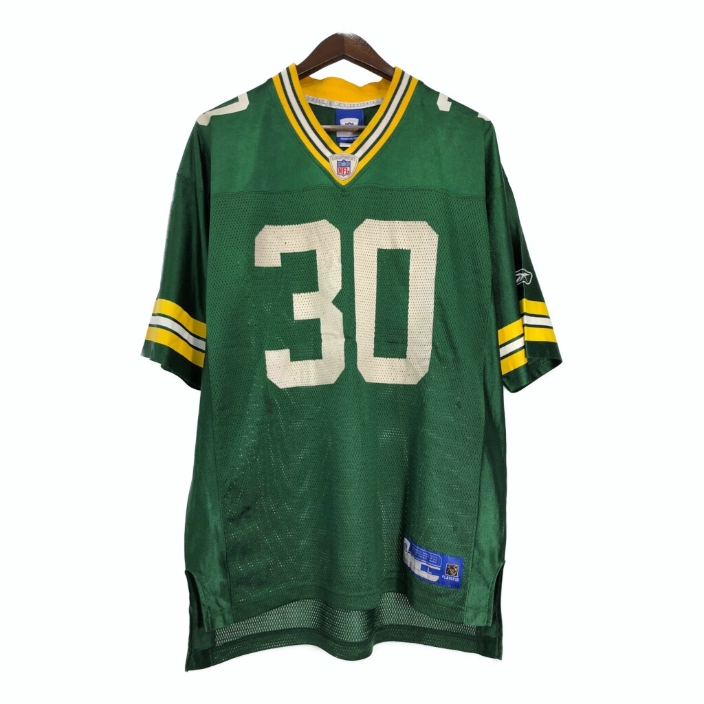 Reebok リーボック NFL グリーンベイ・パッカーズ ユニフォーム プロチーム アメフト グリーン(メンズ L)中古 古着 T8128拍卖