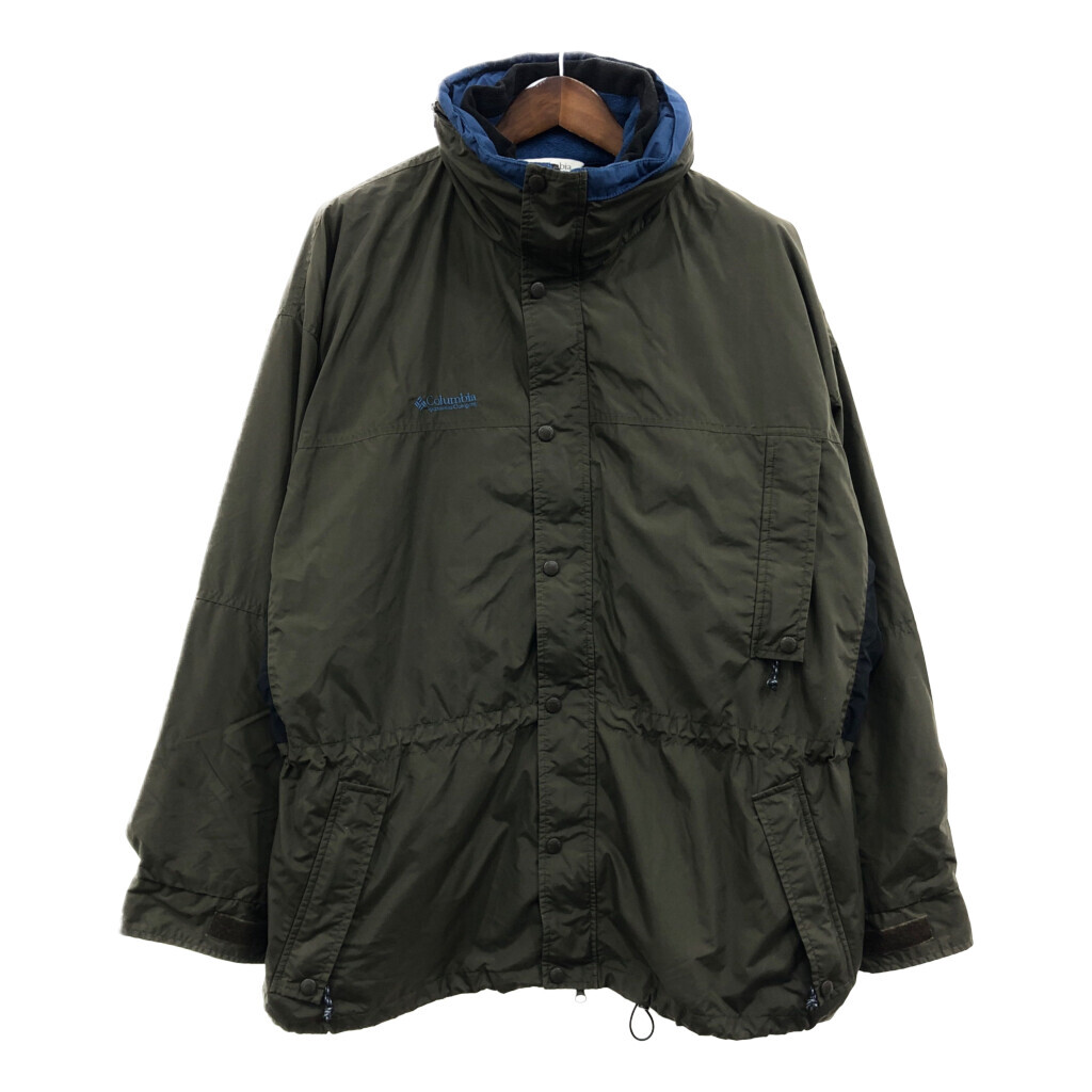 Columbia コロンビア Long's Peak マウンテンパーカー アウトドア ワンポイント カーキ (メンズ XL) 中古 古着 Q6706拍卖
