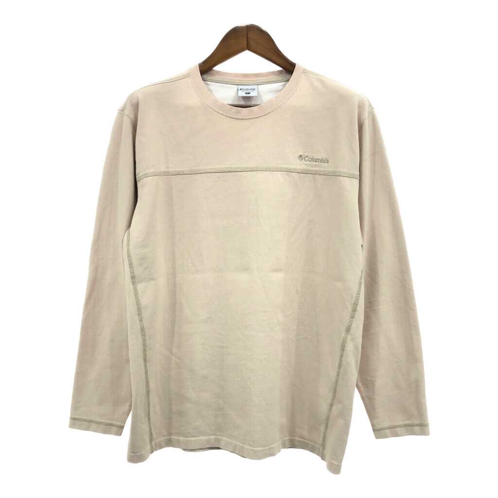 Columbia コロンビア スウェット アウトドア ベージュ (メンズ L) 中古 古着 Q7041拍卖
