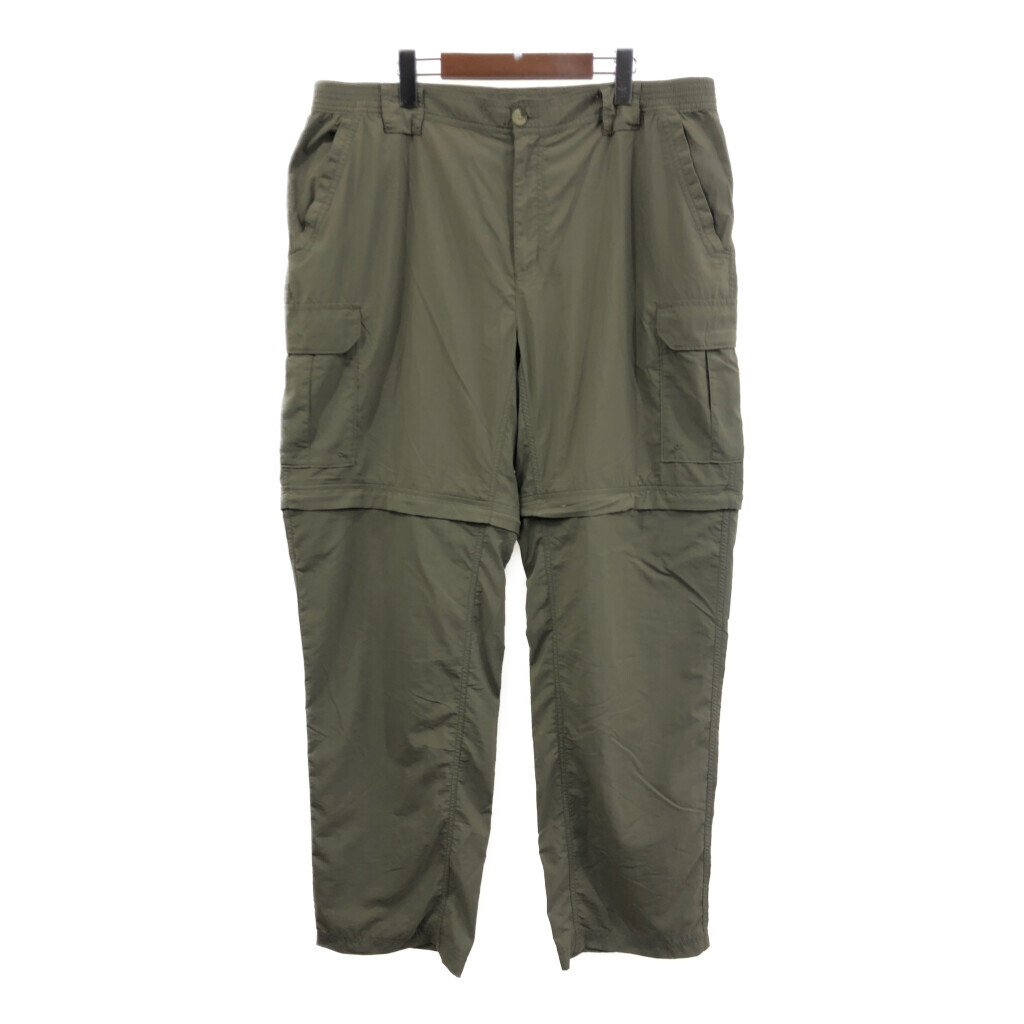 00年代 Columbia コロンビア デタッチャブル カーゴ パンツ アウトドア カーキ (メンズ XL) 中古 古着 Q7944拍卖