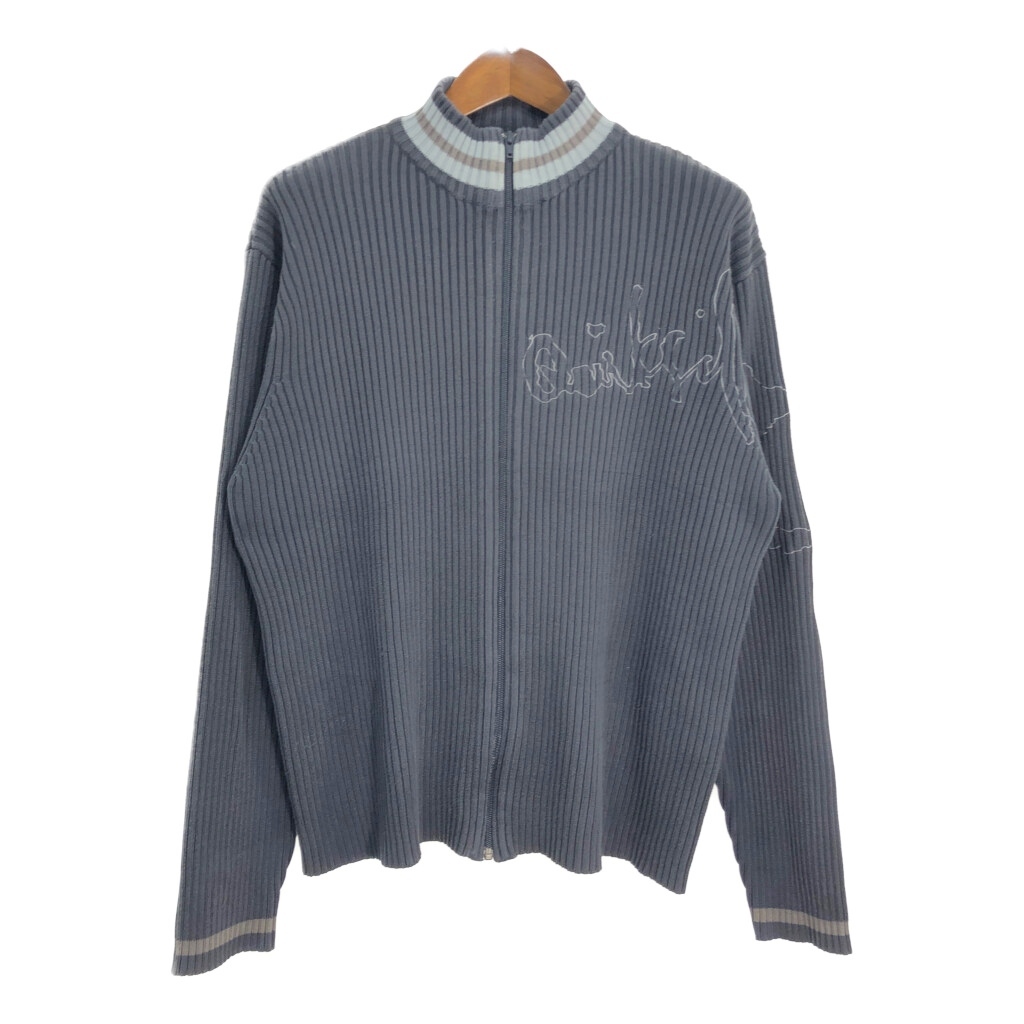 90年代 Quiksilver クイックシルバー ドライバーズニット セーター ネイビー (メンズ XXL) 中古 古着 R0533拍卖