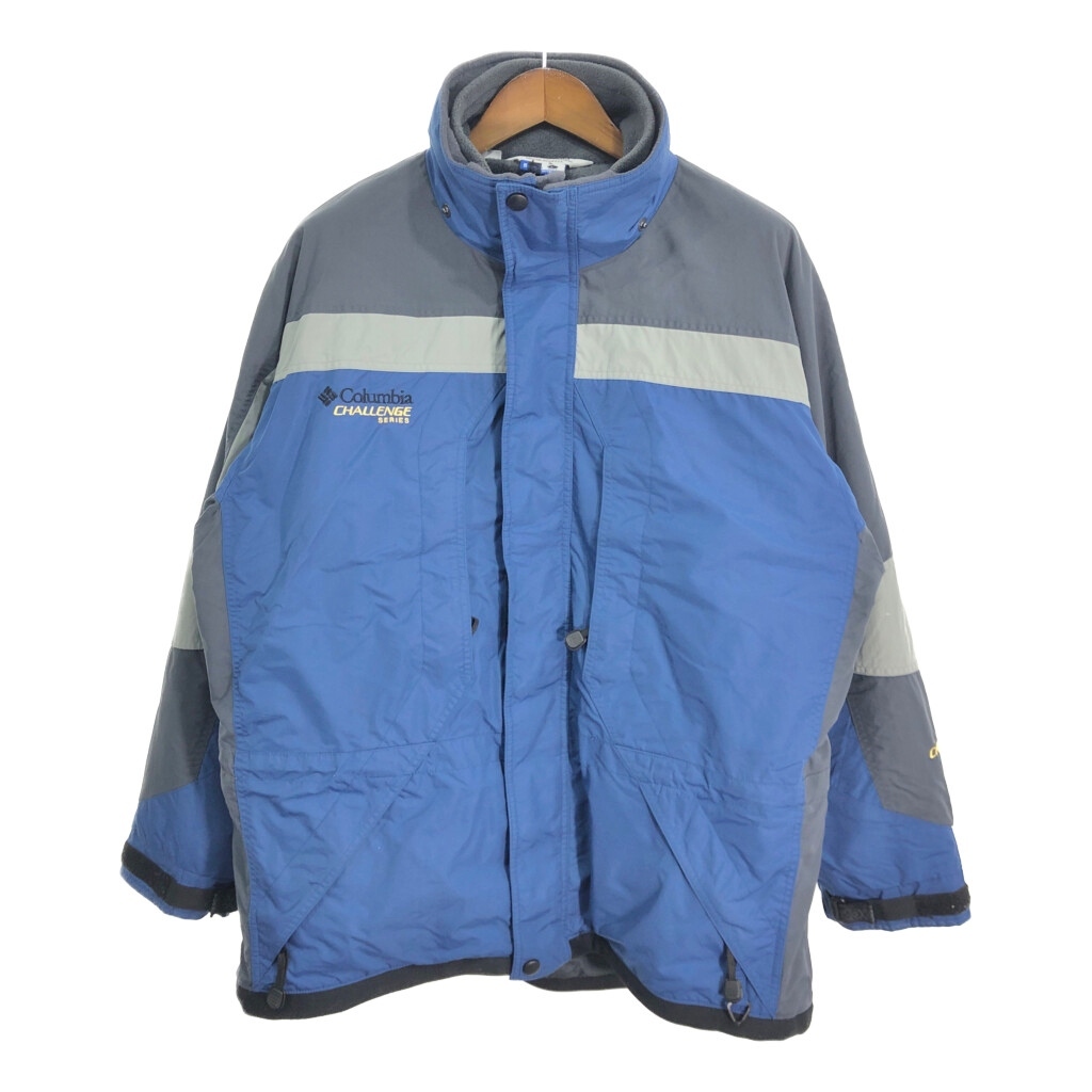 Columbia コロンビア CHALLENGE SERIES マウンテンパーカー アウトドア ブルー (メンズ L) 中古 古着 R0738拍卖
