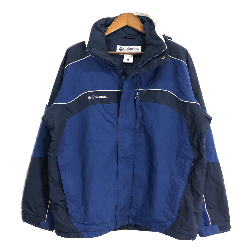 Columbia コロンビア 中綿 マウンテンパーカー アウトドア ブルー (メンズ L) 中古 古着 R0909拍卖