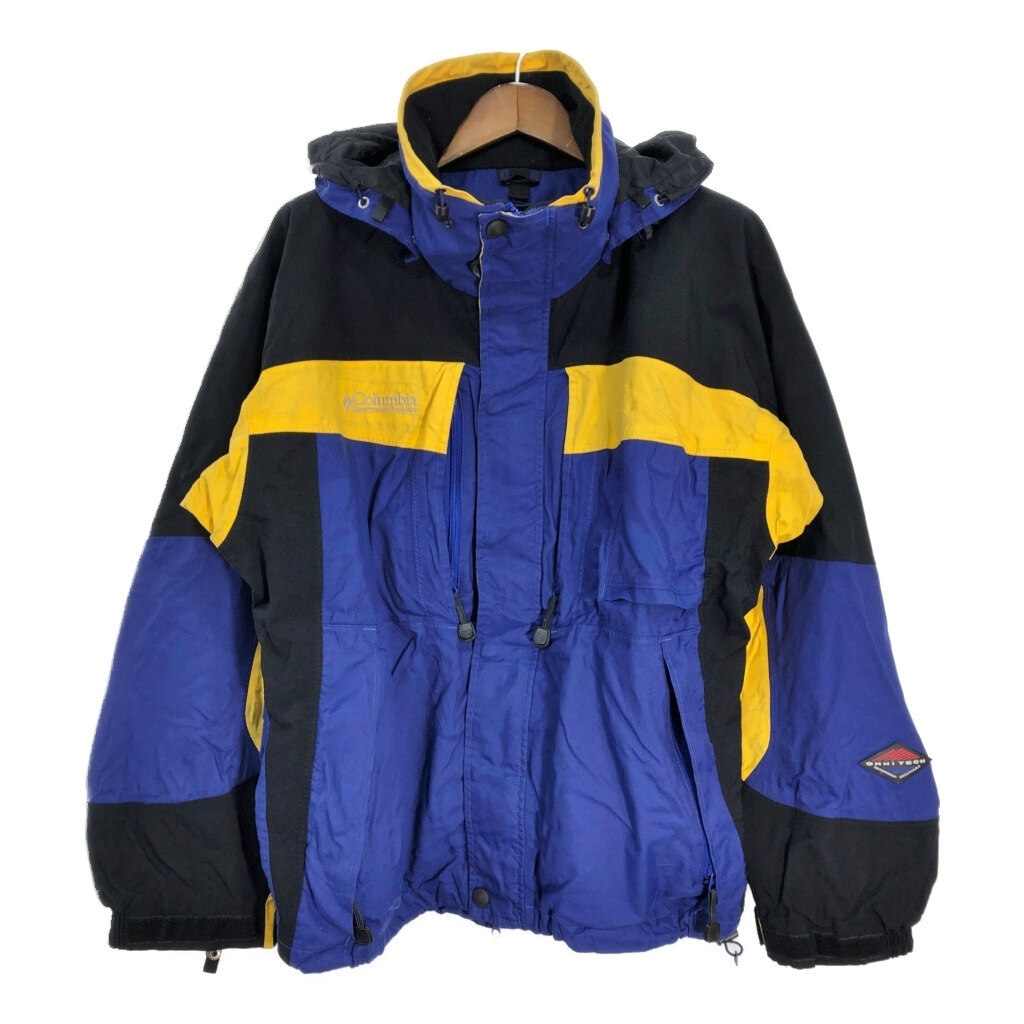 00年代 Columbia コロンビア OMNI-TECH マウンテンパーカー アウトドア ブルー (メンズ XL) 中古 古着 T2643拍卖