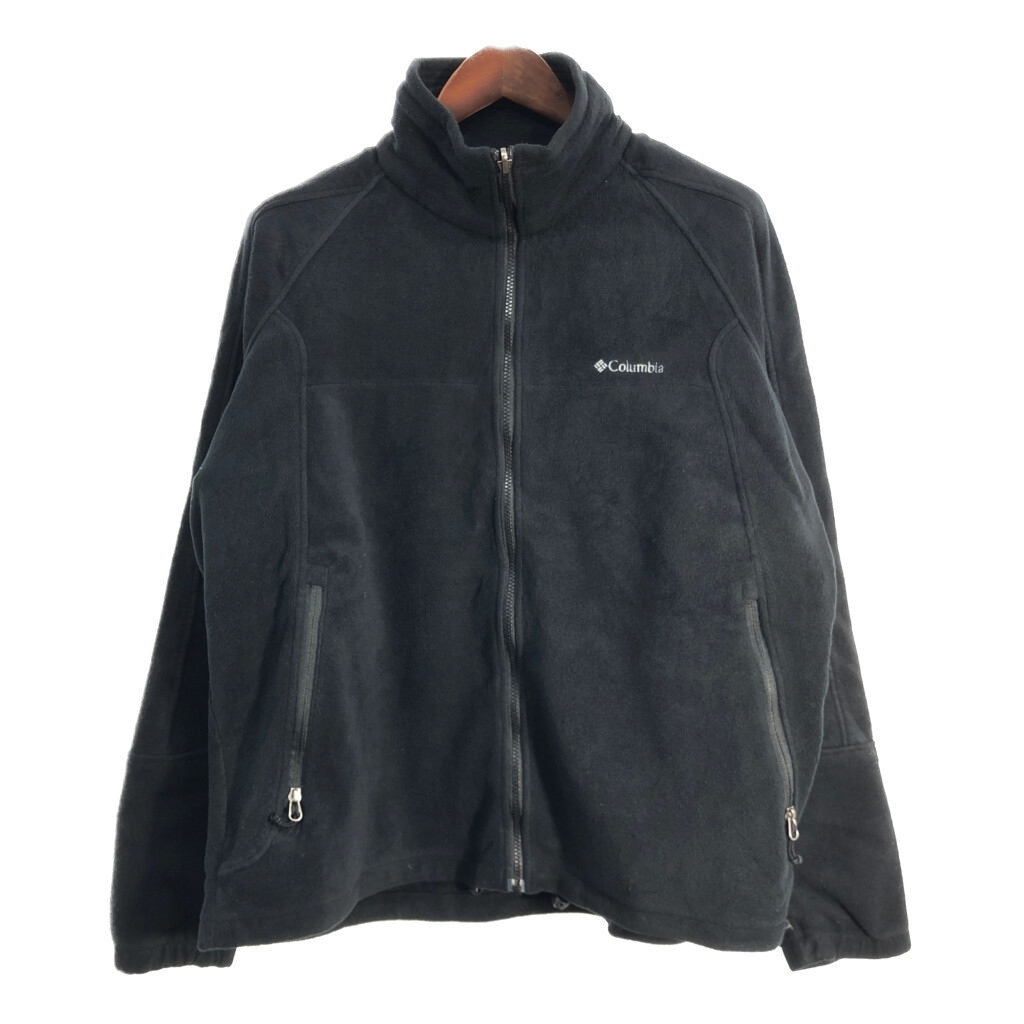 Columbia コロンビア フリースジャケット アウトドア ブラック (メンズ XL) 中古 古着 T2694拍卖