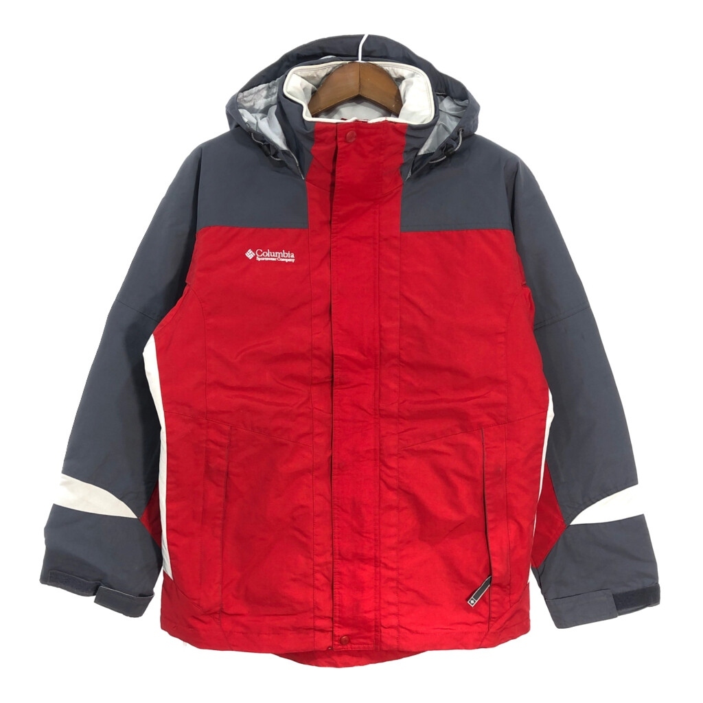 Columbia コロンビア マウンテンパーカー アウトドア レッド (メンズ M) 中古 古着 T2707拍卖