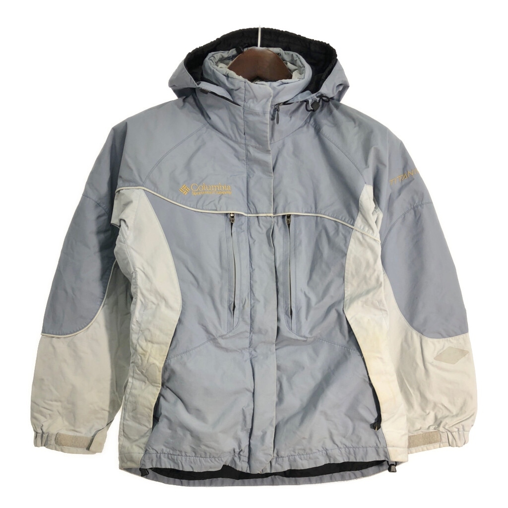 Columbia コロンビア TITANIUM マウンテンパーカー アウトドア ライトブルー (レディース XS) 中古 古着 T2773拍卖