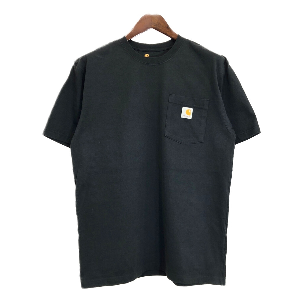 Carhartt カーハート ポケットTシャツ ポケT ブラック (メンズ M) 中古 古着 T4138拍卖