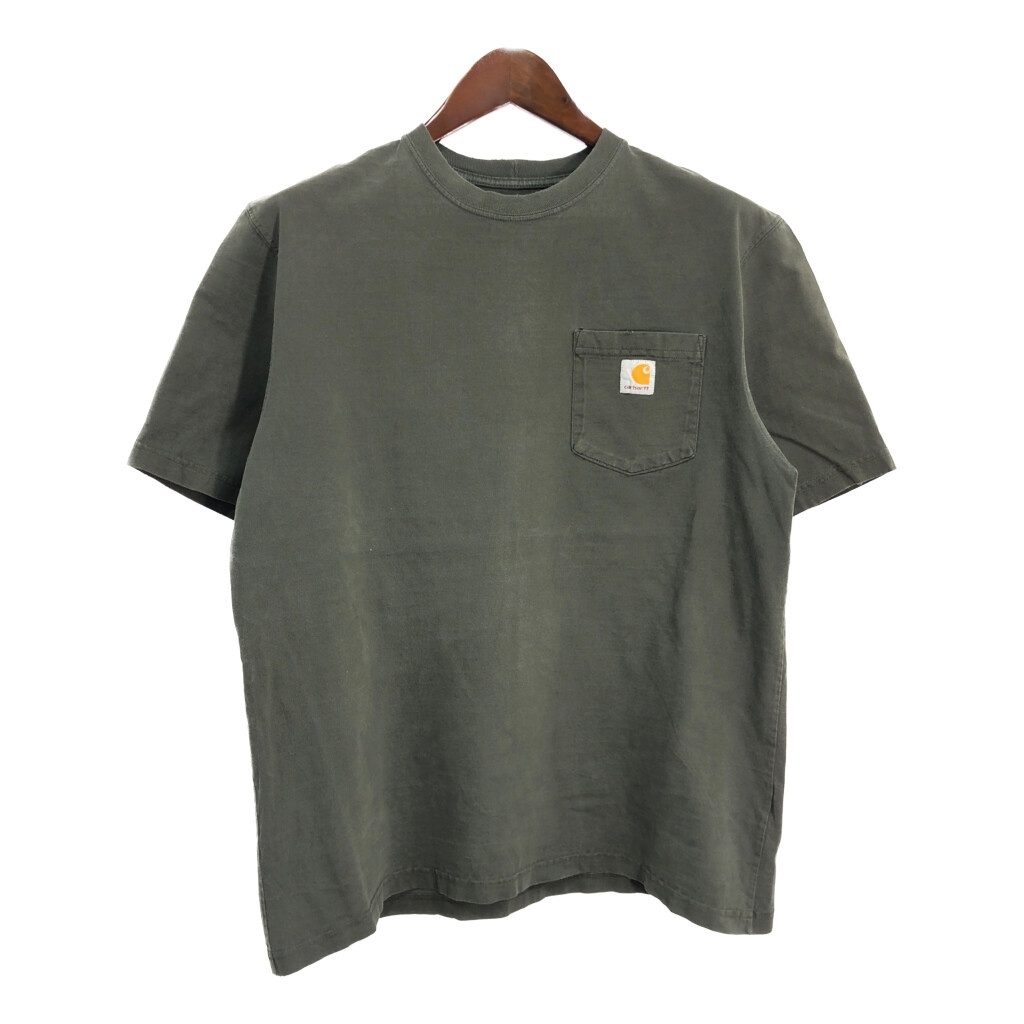 Carhartt カーハート ポケットTシャツ グレー(メンズ M相当)中古 古着 T4750拍卖