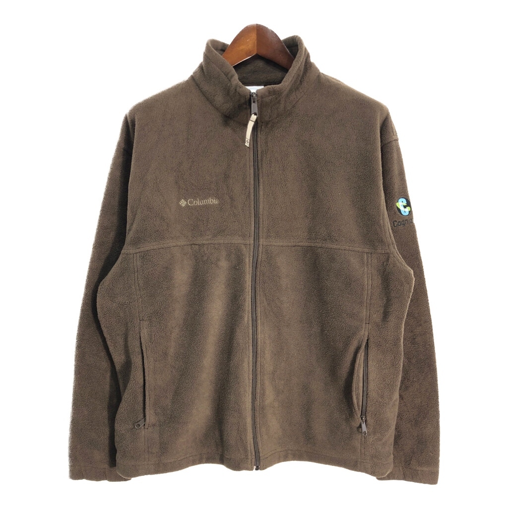Columbia コロンビア フリースジャケット アウトドア ブラウン (メンズ XL) 中古 古着 T0985拍卖