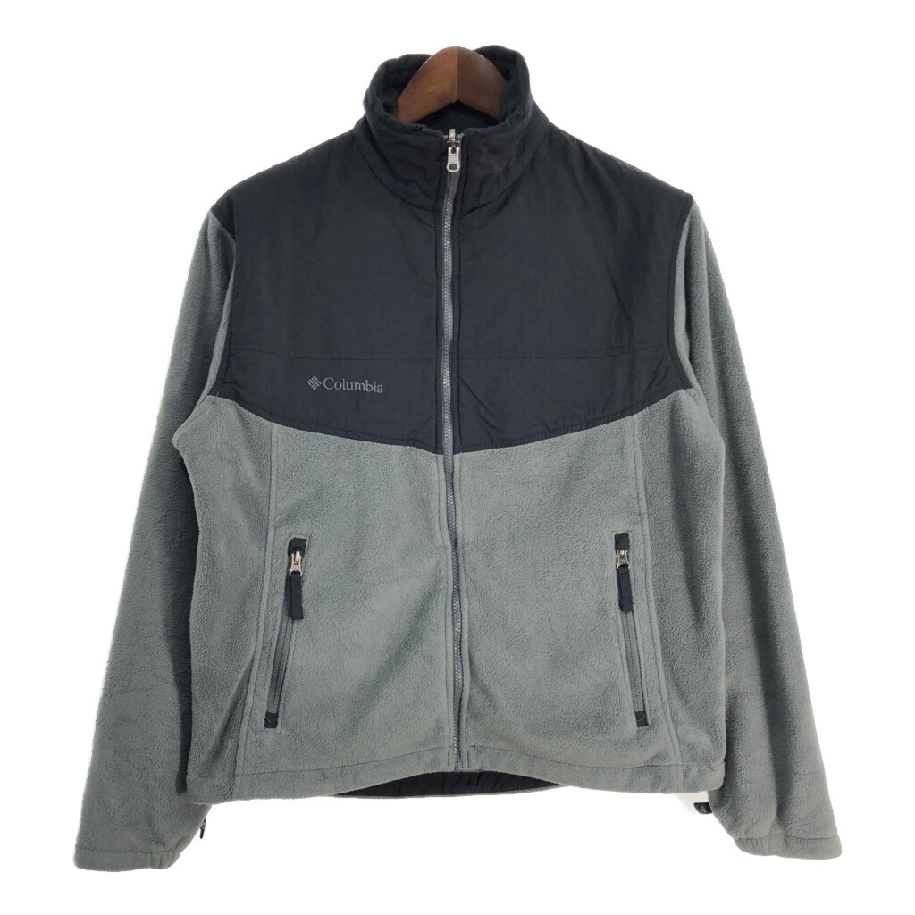 Columbia コロンビア INTERCHANGE フリースジャケット アウトドア グレー (メンズ M) 中古 古着 T1199拍卖