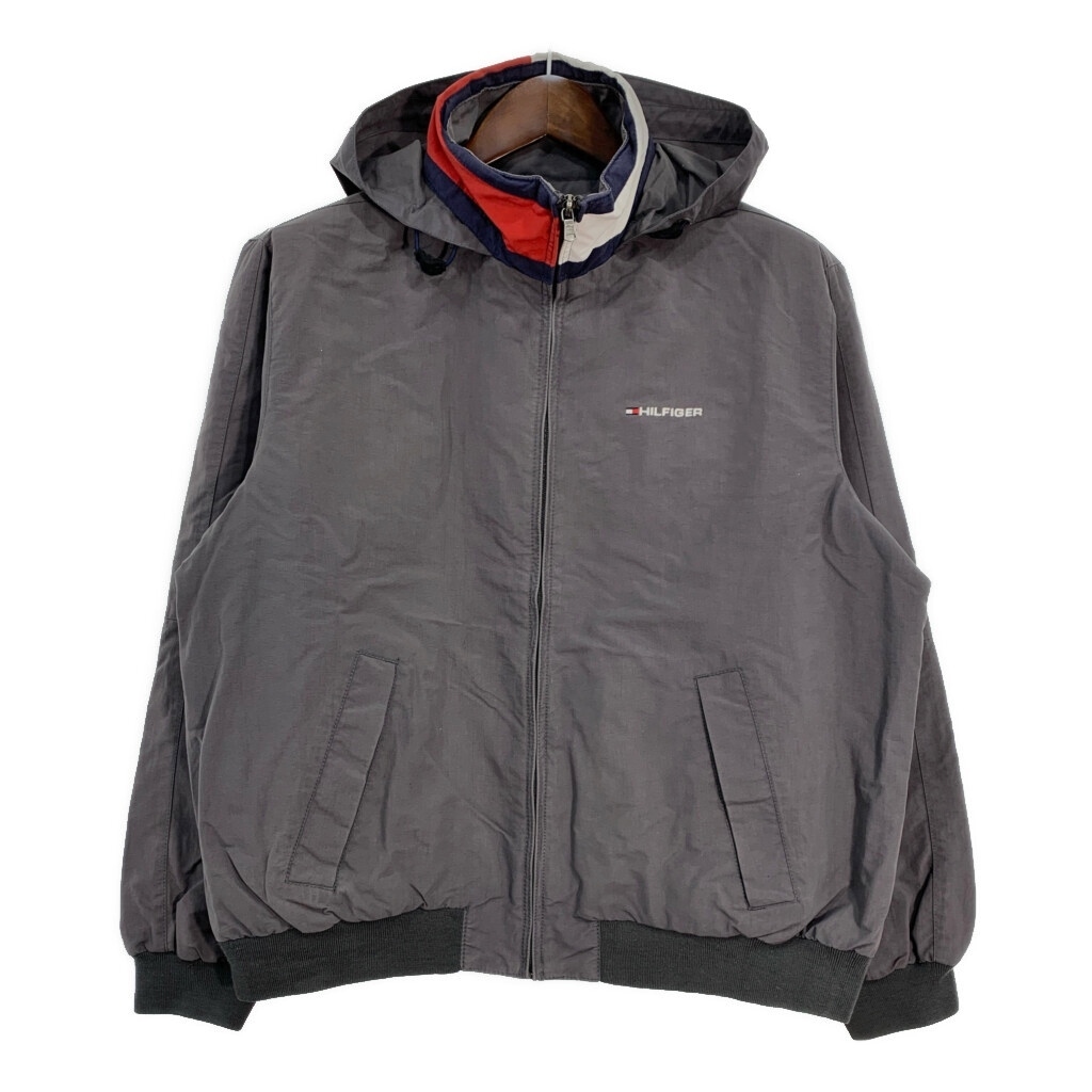 TOMMY HILFIGER トミーヒルフィガー ナイロンジャケット グレー (メンズ M) 中古 古着 T2389拍卖