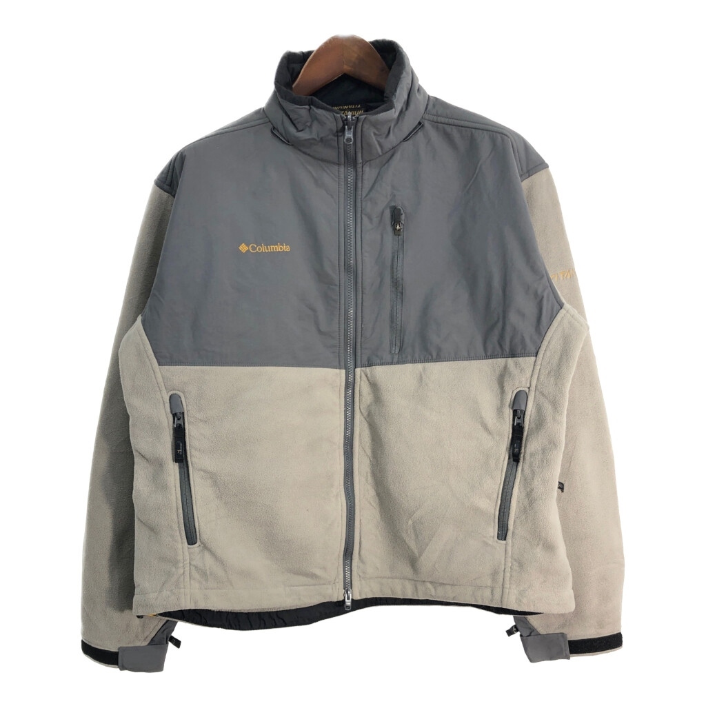 Columbia コロンビア TITANIUM フリースジャケット アウトドア グレー (メンズ XL) 中古 古着 T2518拍卖