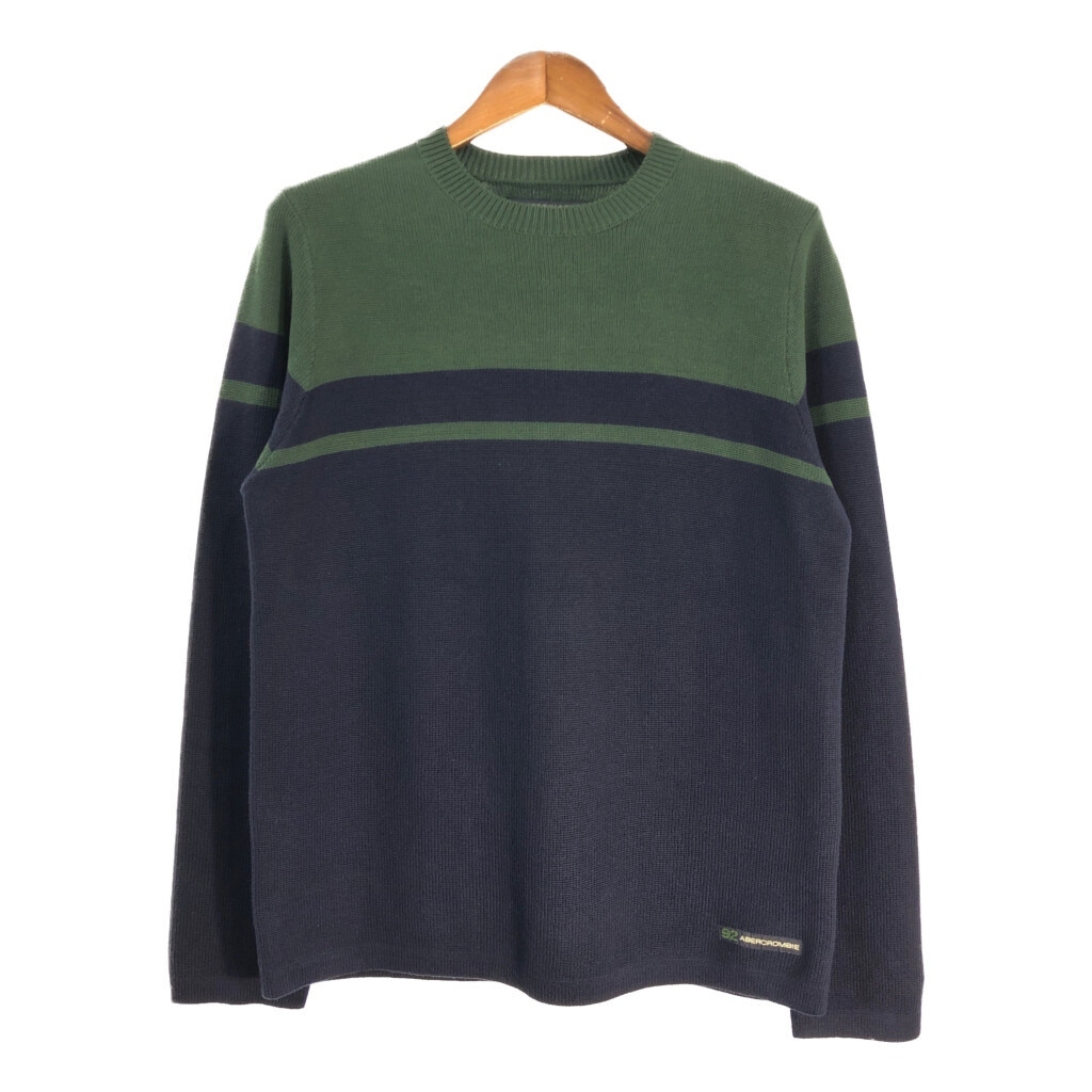 00年代 Abercrombie & Fitch アバクロンビーアンドフィッチ アクリル ニット セーター バイカラー (メンズ M) 中古 古着 T2546拍卖