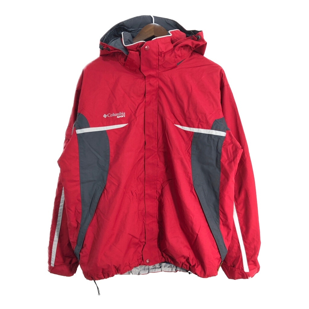 Columbia コロンビア マウンテンパーカー アウトドア レッド (メンズ L) 中古 古着 T2570拍卖