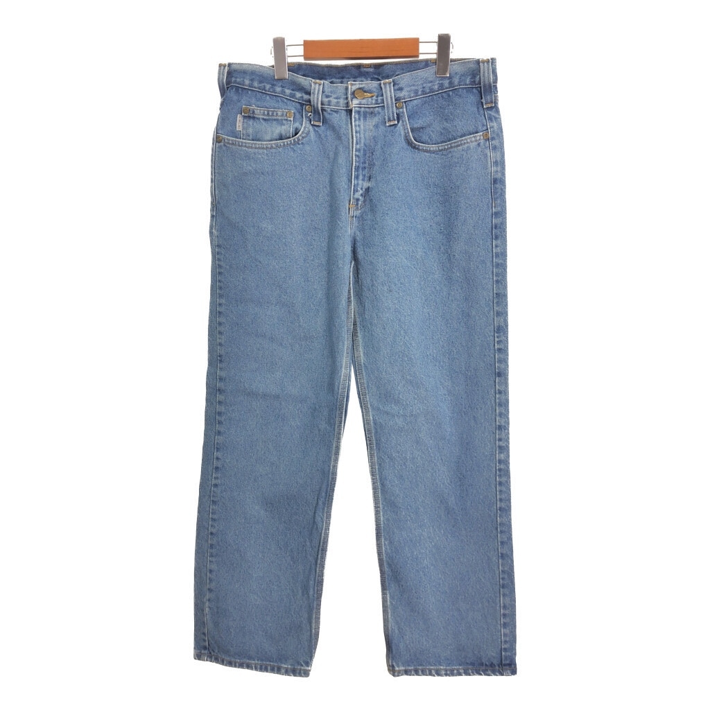Carhartt カーハート デニムパンツ ブルー (メンズ W34 L30) 中古 古着 S9035拍卖