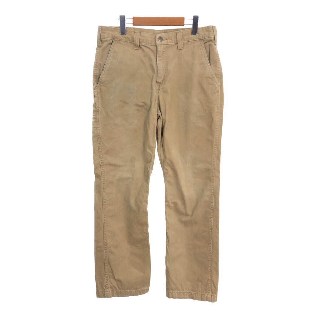 Carhartt カーハート ペインターパンツ ワーク ライトブラウン (メンズ W33 L30) 中古 古着 S9208拍卖