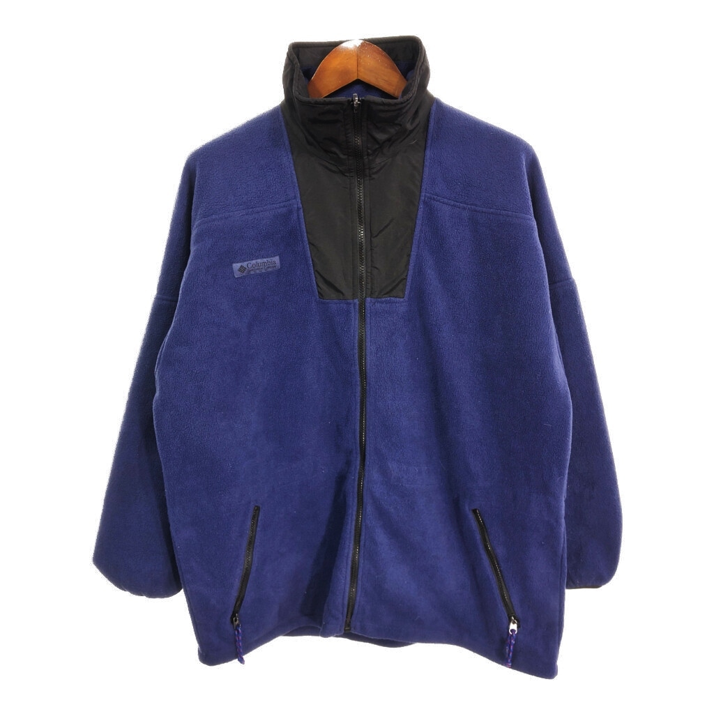 90年代 Columbia コロンビア フリースジャケット アウトドア パープル XL相当) 中古 古着 S9429拍卖