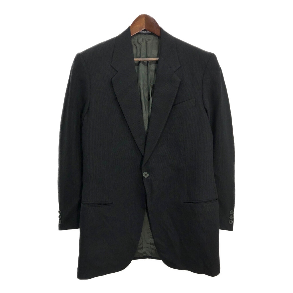 イタリア製 GIORGIO ARMANI ジョルジオ アルマーニ テーラードジャケット ブラック (メンズ L) 中古 古着 T0351拍卖