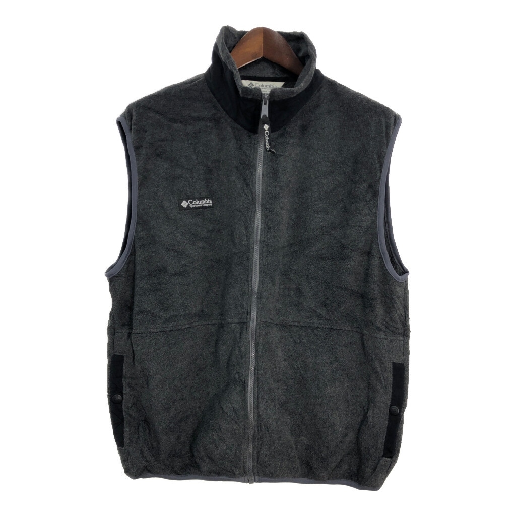 Columbia コロンビア フリースベスト アウトドア グレー (メンズ L) 中古 古着 T0435拍卖