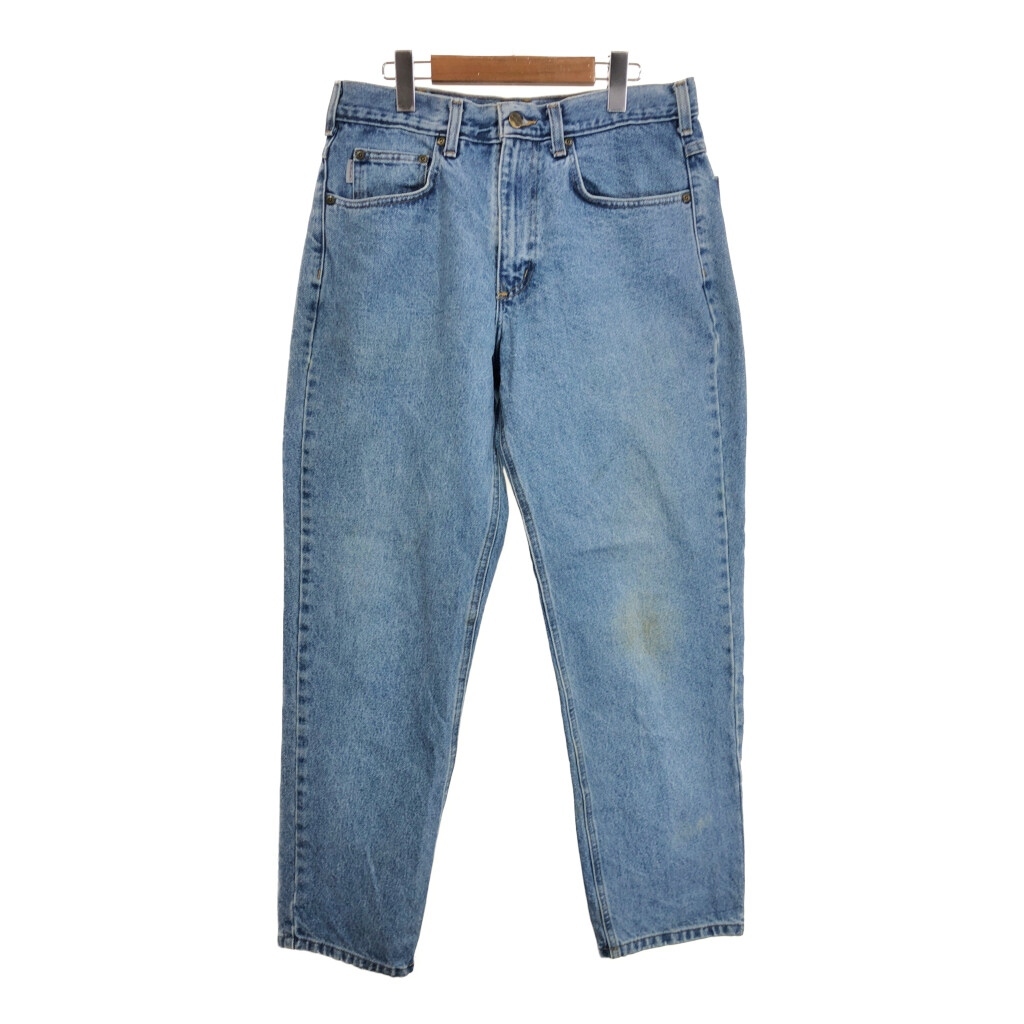 Carhartt カーハート デニムパンツ ブルー (メンズ W34 L30) 中古 古着 T0482拍卖