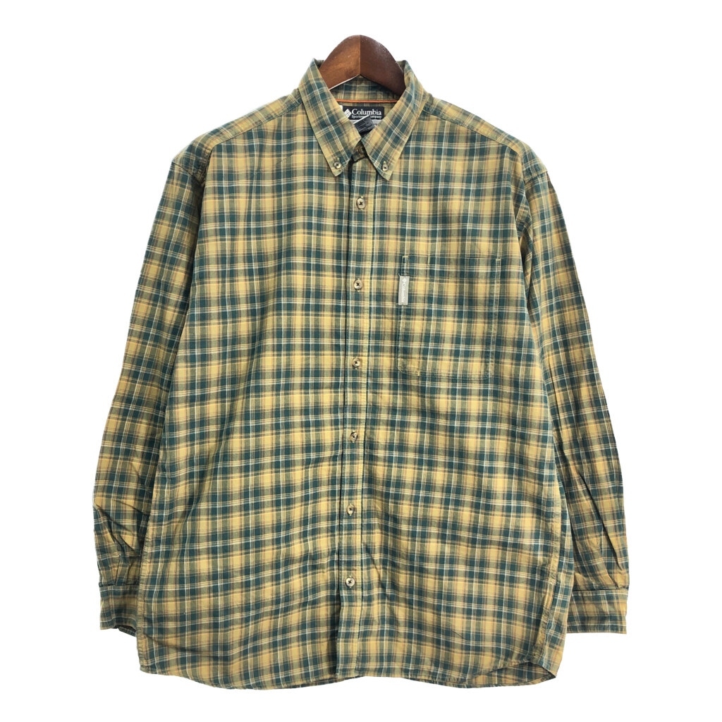 Columbia コロンビア X.C.O. ボタンダウン 長袖シャツ アウトドア チェック マルチカラー (メンズ L) 中古 古着 T0834拍卖