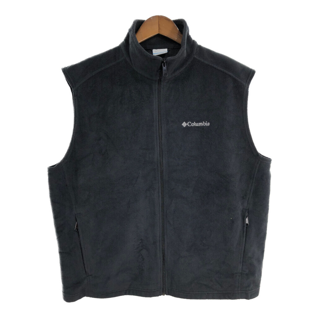 Columbia コロンビア フリースベスト アウトドア ブラック (メンズ XL) 中古 古着 S6370拍卖