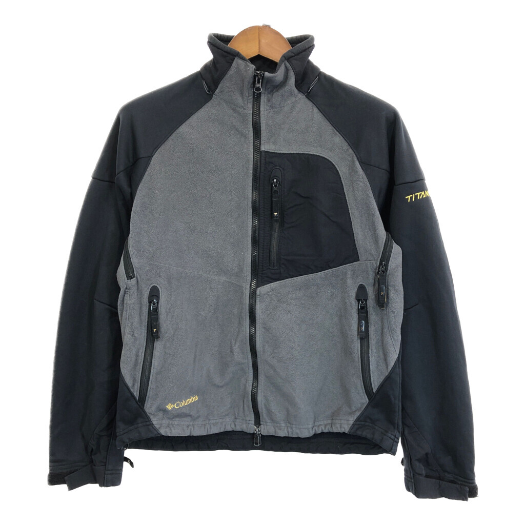 Columbia コロンビア TITANIUM フリース ソフトシェルジャケット アウトドア ブラック (メンズ M) 中古 古着 S6999拍卖
