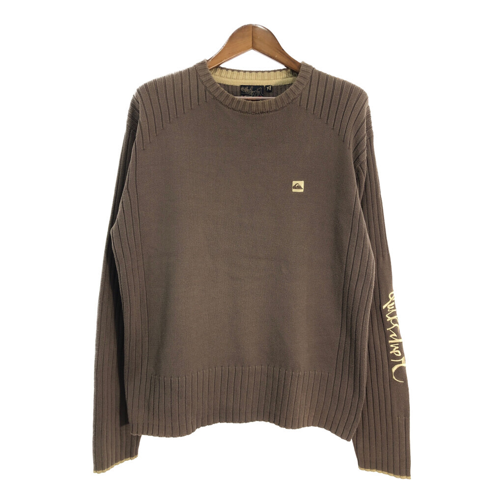 00年代 Quiksilver クイックシルバー リブニット セーター ブラウン (メンズ XL) 中古 古着 S4217拍卖