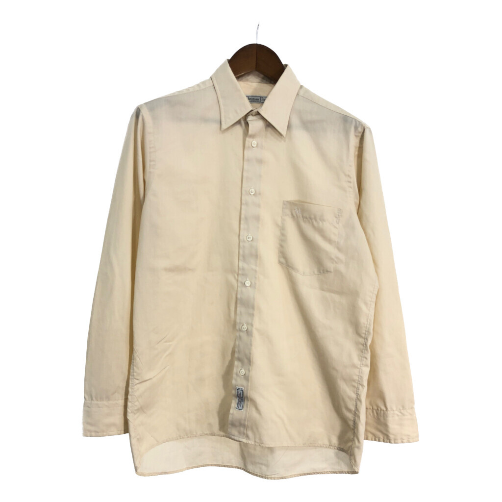 Christian Dior クリスチャン ディオール 長袖シャツ ベージュ (メンズ M) 中古 古着 S4489拍卖