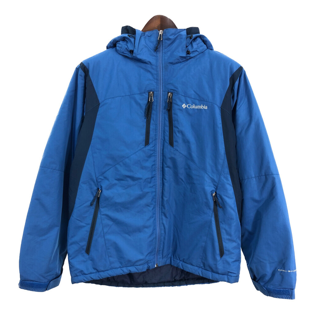 Columbia コロンビア 中綿マウンテンパーカー アウトドア ブルー (メンズ M) 中古 古着 S5324拍卖