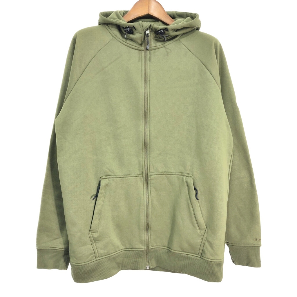 UNDER ARMOUR アンダーアーマー スウェット フルジップ パーカー スポーツ グリーン (メンズ XL) 中古 古着 S5370拍卖