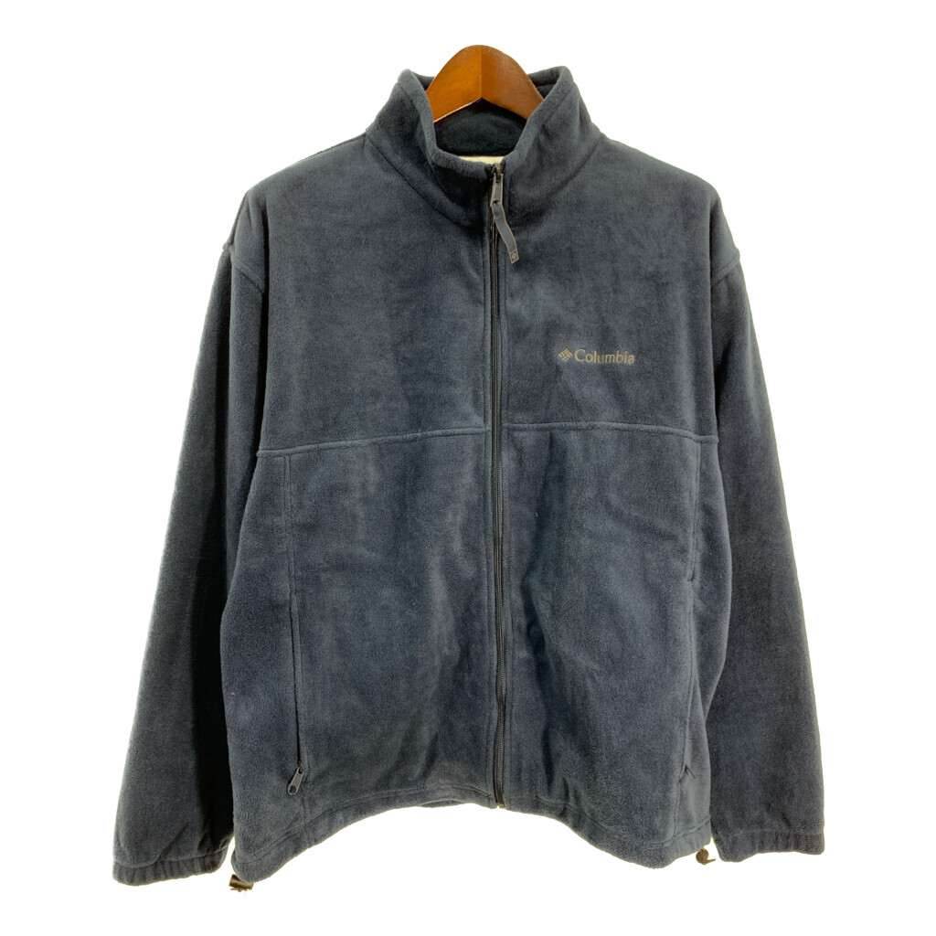 Columbia コロンビア フリースジャケット アウトドア ネイビー (メンズ XL) 中古 古着 S5796拍卖