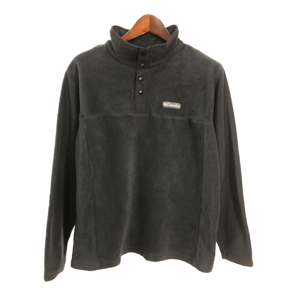 Columbia コロンビア ハーフスナップ フリースジャケット アウトドア グレー (メンズ XL) 中古 古着 S5846拍卖