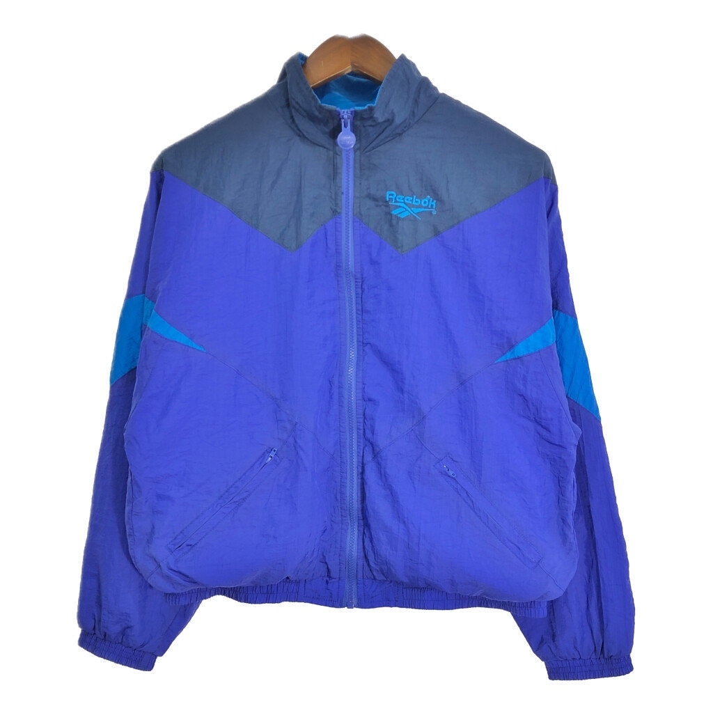 90年代 Reebok リーボック ナイロンジャケット スポーツ パープル (メンズ M) 中古 古着 S1933拍卖