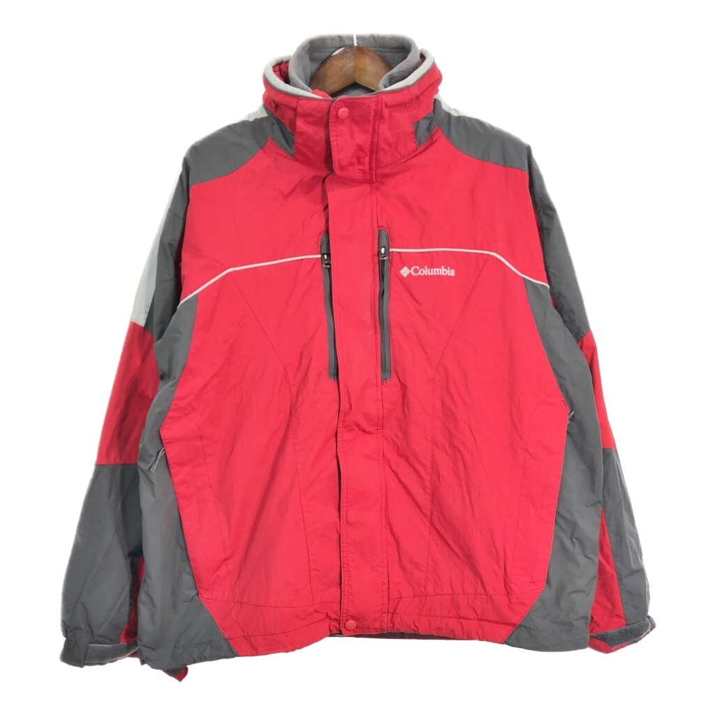 Columbia コロンビア ナイロン マウンテンパーカー アウトドア レッド (メンズ XL) 中古 古着 S2977拍卖