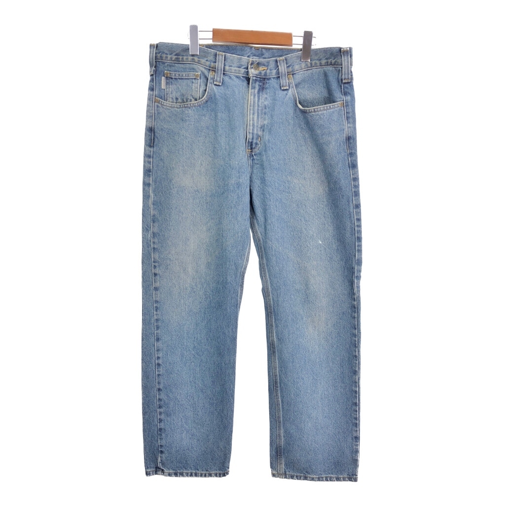 Carhartt カーハート デニムパンツ ワーク ブルー (メンズ W36 L30) 中古 古着 S3187拍卖