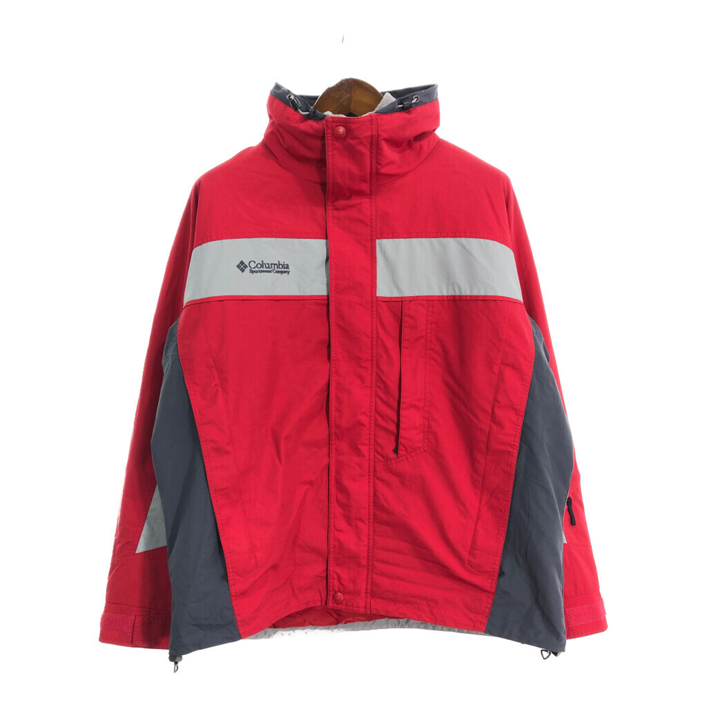 00年代 Columbia コロンビア ナイロンジャケット アウトドア レッド (メンズ L) 中古 古着 S3185拍卖