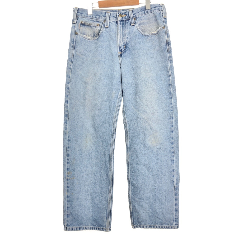 Carhartt カーハート デニムパンツ ワーク ブルー (メンズ W32 L30) 中古 古着 S3350拍卖